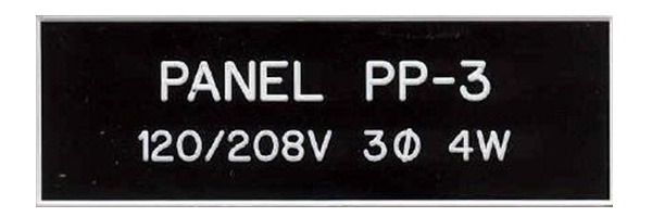 Engraved Labels for Electrical Panels