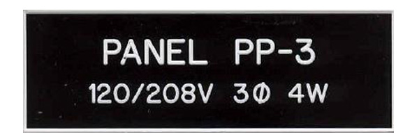 Engraved Electrical Panel Labels